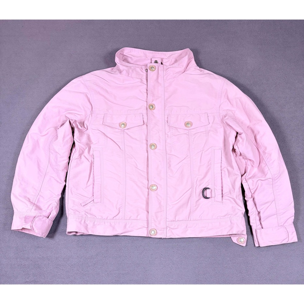 L.L. Bean Full Zip Jacket Kids S/8 Pink Mesh Lined Pockets